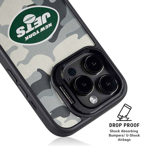 NFL New York Jets Camo iPhone 13 Pro Max Kickstand Case