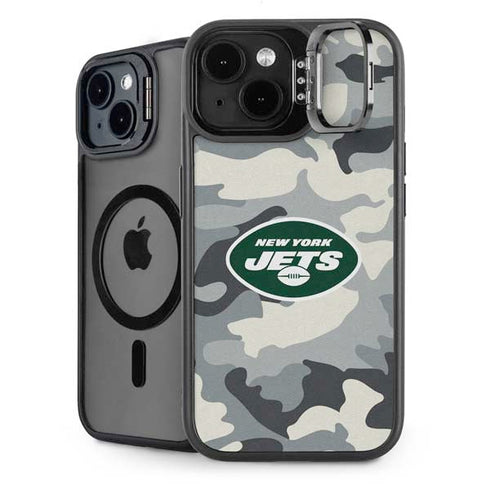 NFL New York Jets Camo iPhone 14 Kickstand Case