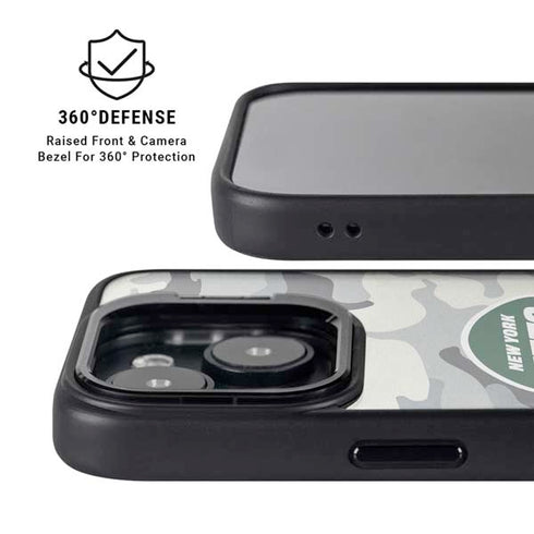 NFL New York Jets Camo iPhone 14 Kickstand Case