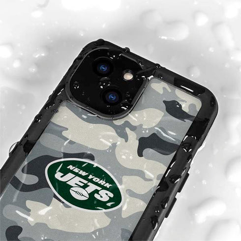 NFL New York Jets Camo iPhone 15 Plus Waterproof Case