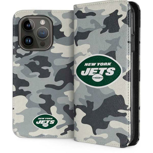 NFL New York Jets Camo iPhone 15 Pro Folio Case