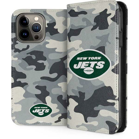 NFL New York Jets Camo iPhone 15 Pro Max Folio Case