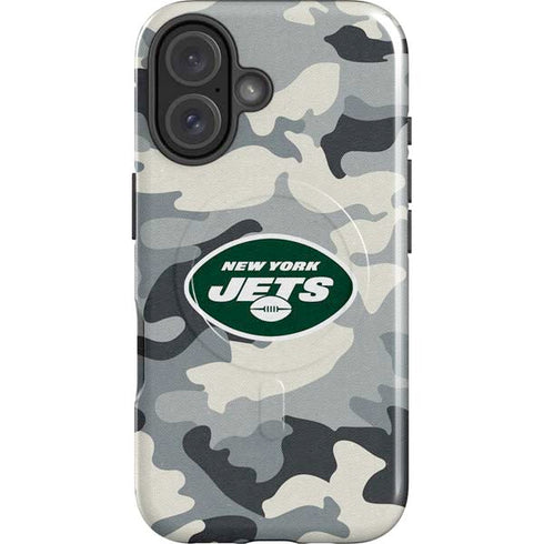NFL New York Jets Camo iPhone 16 Magsafe Impact Case