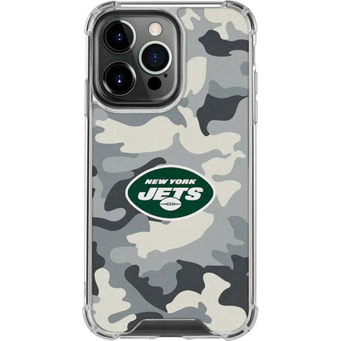 NFL New York Jets Camo iPhone 16 Pro Clear Case