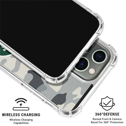 NFL New York Jets Camo iPhone 16 Pro Max Clear Case
