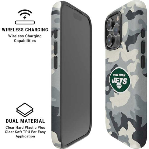 NFL New York Jets Camo iPhone 16 Pro Max Magsafe Impact Case