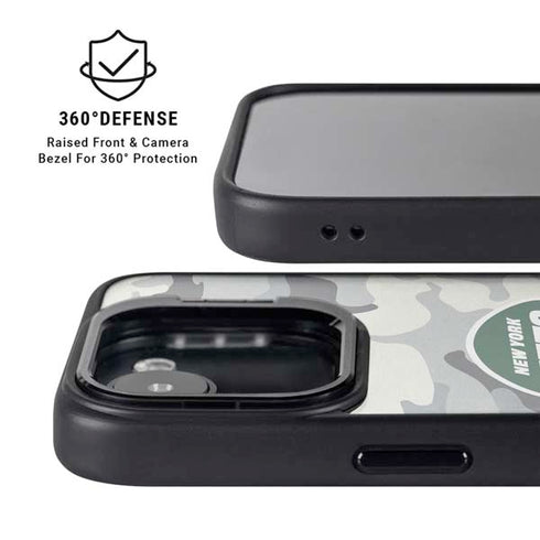 NFL New York Jets Camo iPhone 16e Kickstand Case