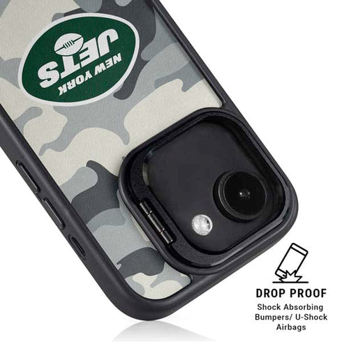 NFL New York Jets Camo iPhone 16e Kickstand Case