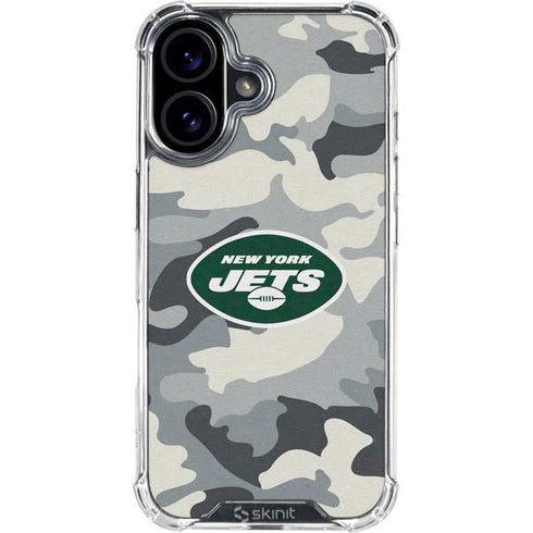NFL New York Jets Camo iPhone 17 Clear Case