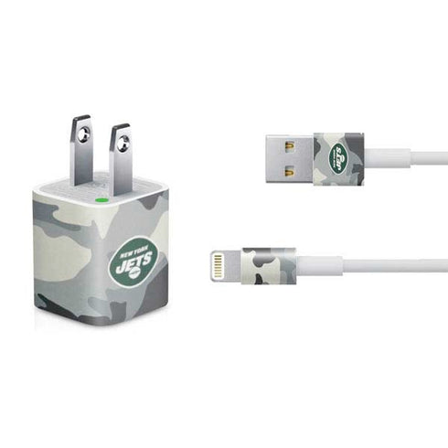 NFL New York Jets Camo iPhone Charger (5W USB) Skin