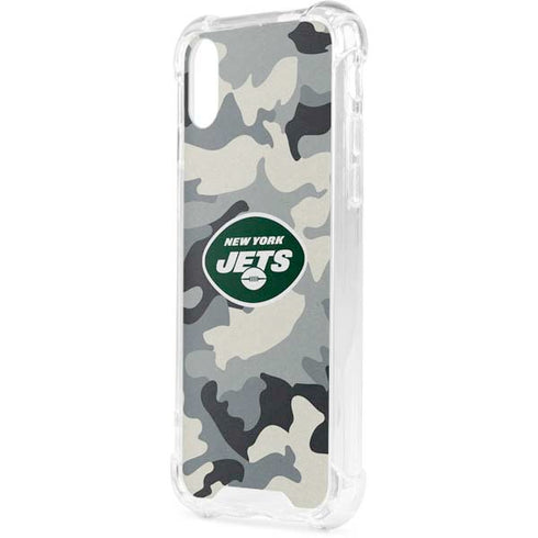 NFL New York Jets Camo iPhone XS Clear Case