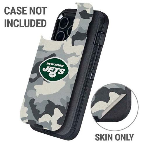 NFL New York Jets Camo Otterbox Defender iPhone Skin