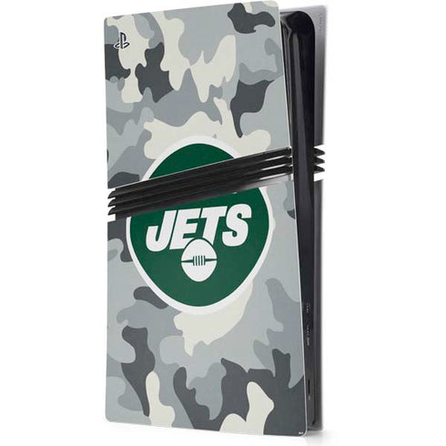 NFL New York Jets Camo PS5 Pro Console Skin