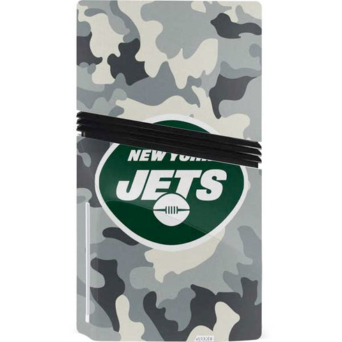 NFL New York Jets Camo PS5 Pro Disk Bundle Skin