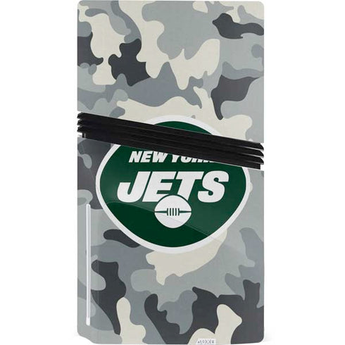 NFL New York Jets Camo PS5 Pro Disk Console Skin