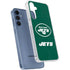 NFL New York Jets Distressed Galaxy A55 5G Clear Case