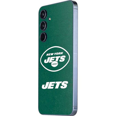 NFL New York Jets Distressed Galaxy A55 5G Skin