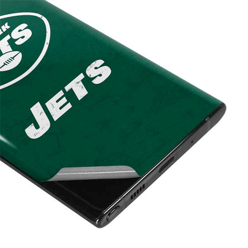 NFL New York Jets Distressed Galaxy Note 10 Plus Skin