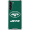 NFL New York Jets Distressed Galaxy S24 FE Clear Case