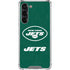 NFL New York Jets Distressed Galaxy S24 FE Clear Case