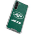 NFL New York Jets Distressed Galaxy S24 FE Clear Case