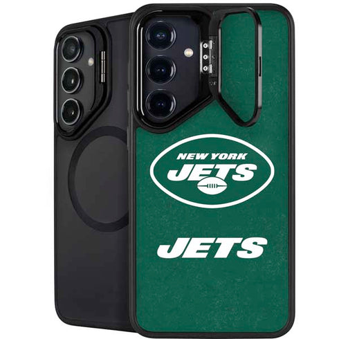 NFL New York Jets Distressed Galaxy S24 FE Kickstand Case
