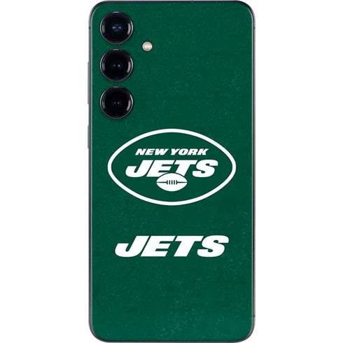 NFL New York Jets Distressed Galaxy S24 Plus Skin