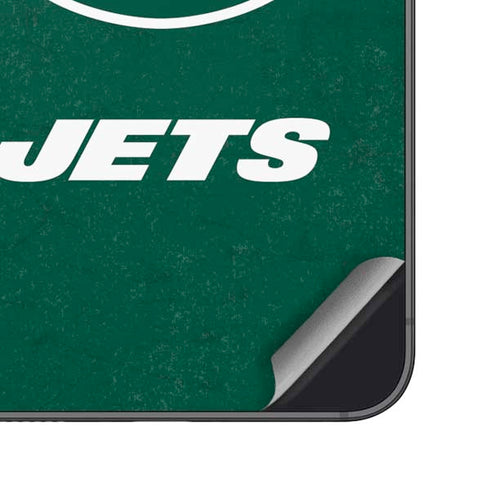 NFL New York Jets Distressed Galaxy S24 Plus Skin