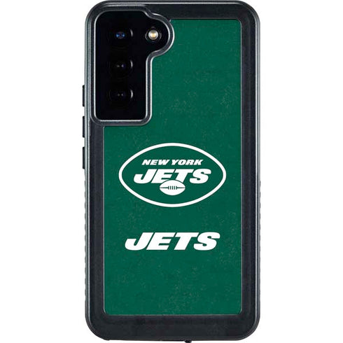 NFL New York Jets Distressed Galaxy S24 Plus Waterproof Case
