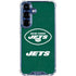 NFL New York Jets Distressed Galaxy S25 Plus Clear Case