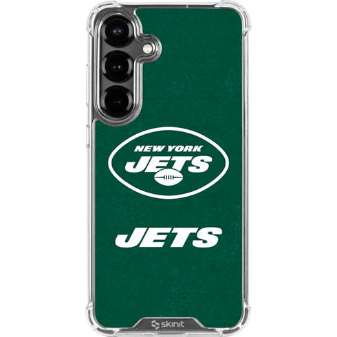 NFL New York Jets Distressed Galaxy S26 Clear Case