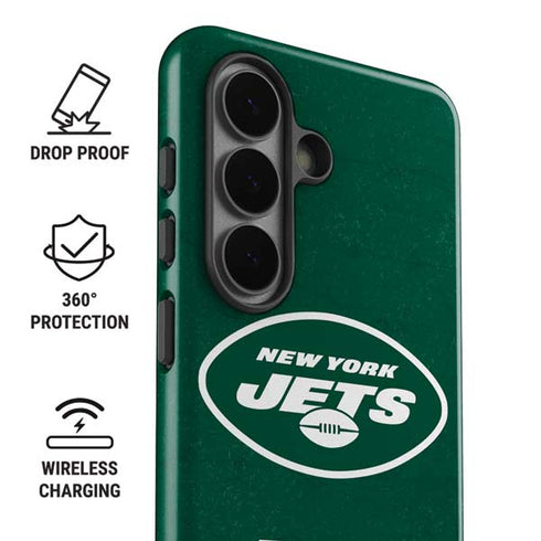 NFL New York Jets Distressed Galaxy S26 Plus Impact Case