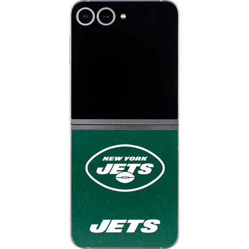 NFL New York Jets Distressed Galaxy Z Flip6 Skin