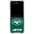 NFL New York Jets Distressed Galaxy Z Flip6 Clear Case