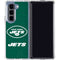 NFL New York Jets Distressed Galaxy Z Fold5 5G Clear Case