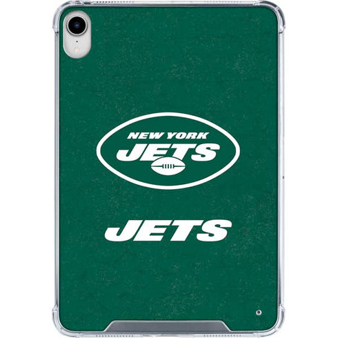 NFL New York Jets Distressed iPad 11th Gen (2025) Clear Case