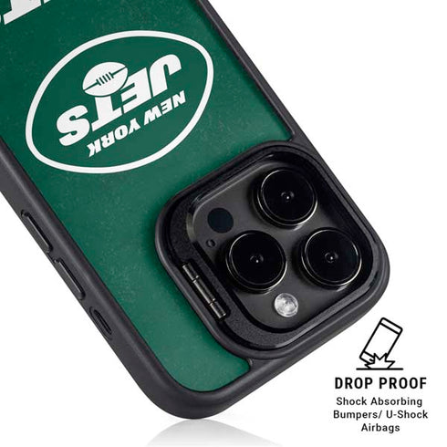 NFL New York Jets Distressed iPhone 14 Pro Max Kickstand Case