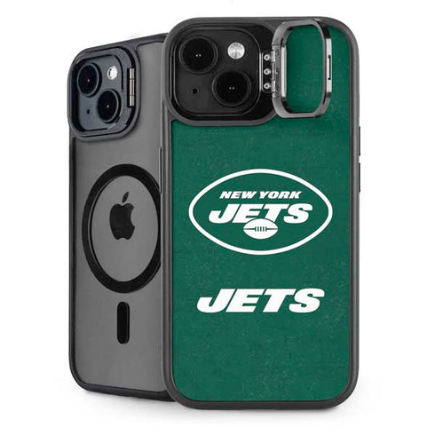 NFL New York Jets Distressed iPhone 15 Plus Kickstand Case