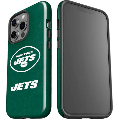 NFL New York Jets Distressed iPhone 15 Pro Impact Case