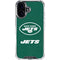 NFL New York Jets Distressed iPhone 16 Clear Case