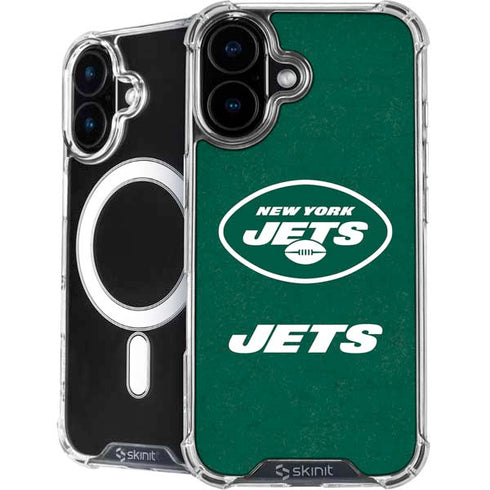 NFL New York Jets Distressed iPhone 16 MagSafe Case