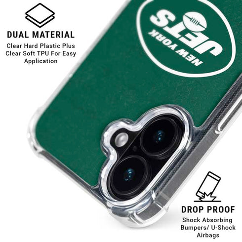 NFL New York Jets Distressed iPhone 16 MagSafe Case