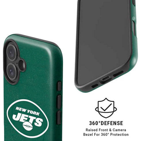 NFL New York Jets Distressed iPhone 16 Magsafe Impact Case