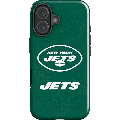 NFL New York Jets Distressed iPhone 16 Plus Impact Case