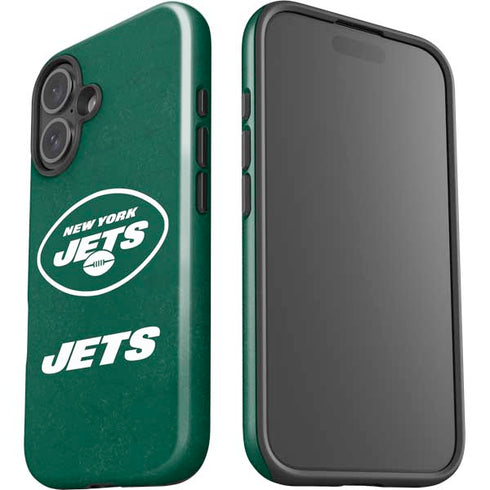 NFL New York Jets Distressed iPhone 16 Plus Impact Case