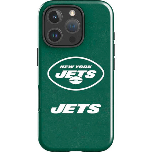 NFL New York Jets Distressed iPhone 16 Pro Impact Case