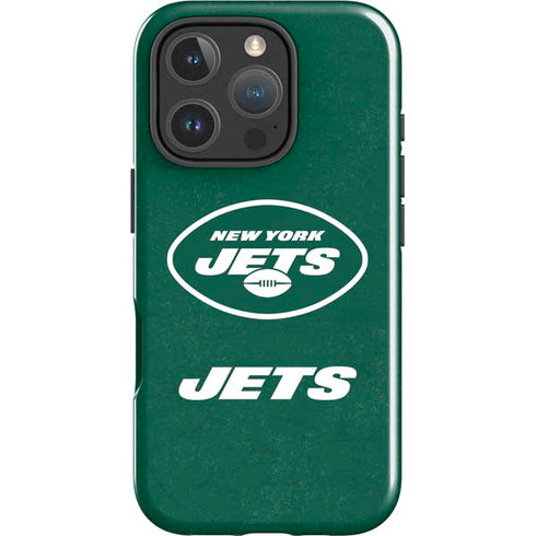 NFL New York Jets Distressed iPhone 16 Pro Max Impact Case