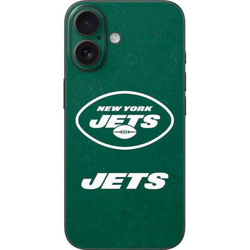 NFL New York Jets Distressed iPhone 16 Skin