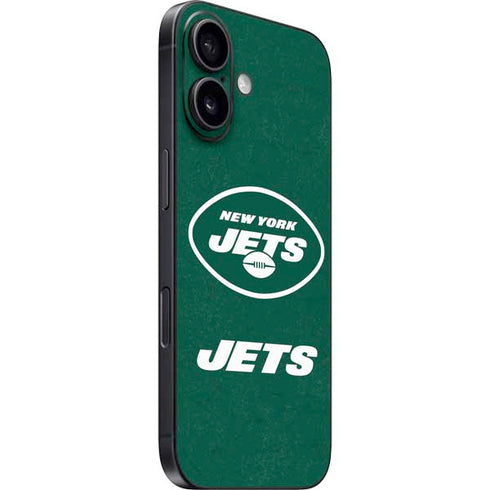 NFL New York Jets Distressed iPhone 16 Skin