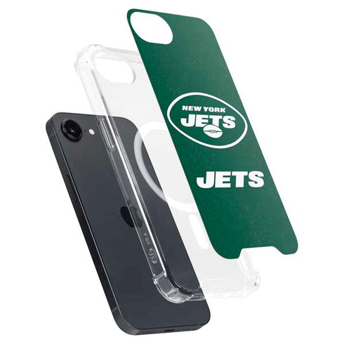 NFL New York Jets Distressed iPhone 16e MagSafe Case